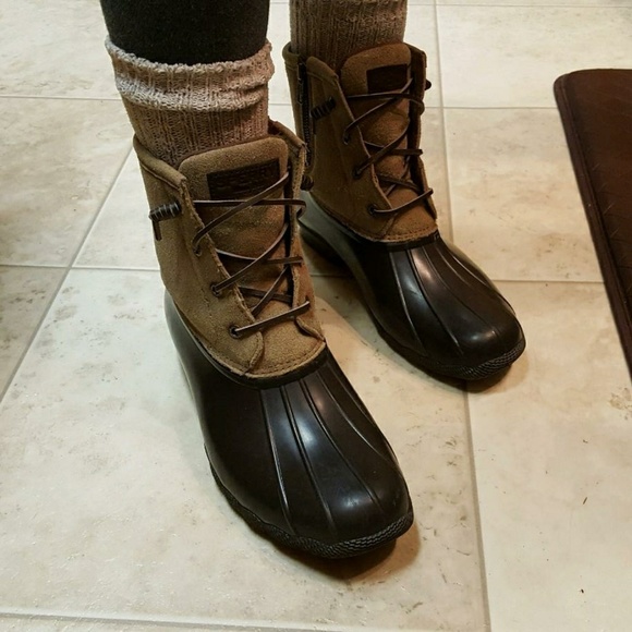 Sperry Shoes - Sperry duck boots tan brown